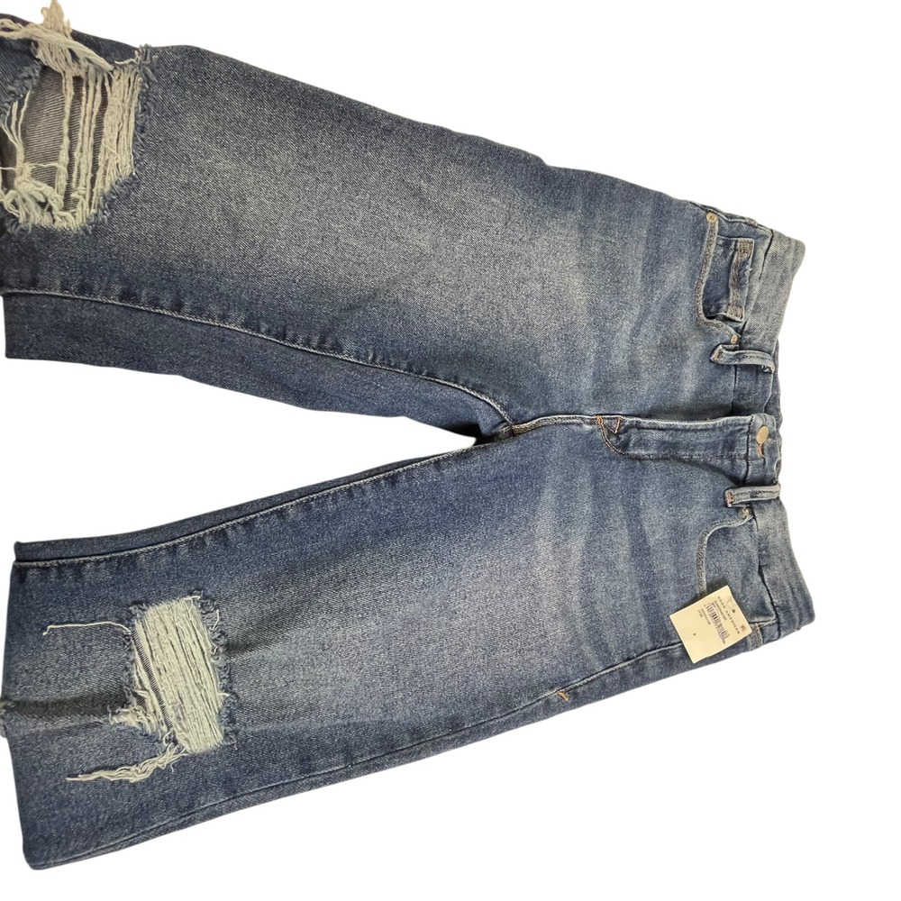 Good American Straight Ankle Jeans 8 / 29 Womens Blue Ripped